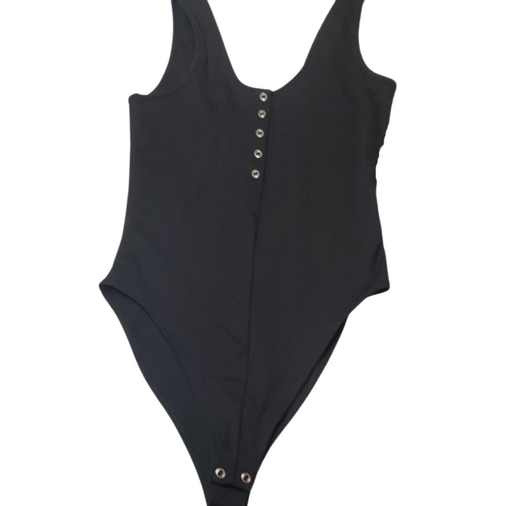 NWT Good American One Piece Black Bodysuit
